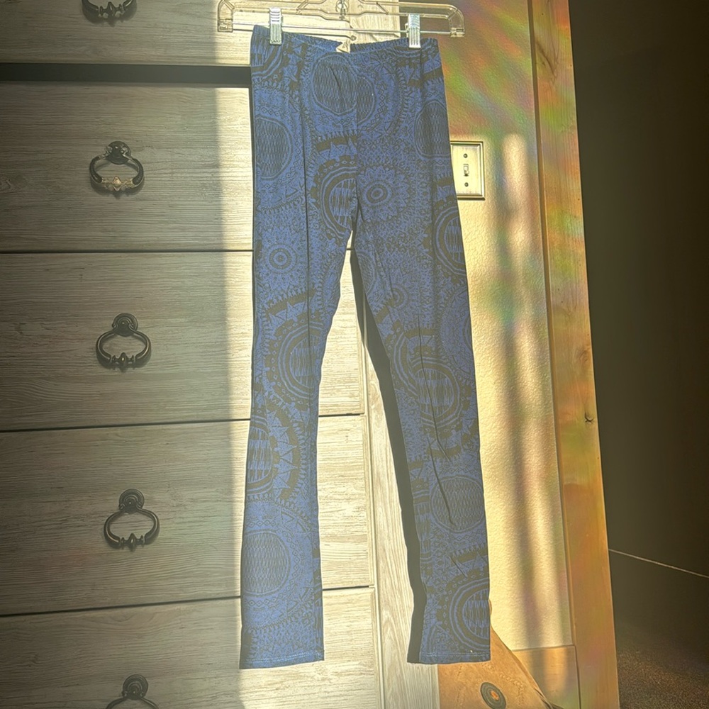 Tribal printed cotton leggings